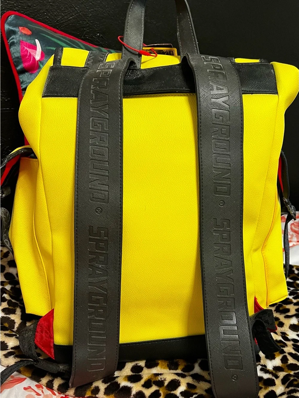 Sprayground Yellow Shark Jaw Backpack - Men's Bag